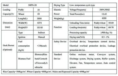 380V 50HZ Corn Drying Equipment / Maize Dryer in 3570*4374*10140mm Overall Size