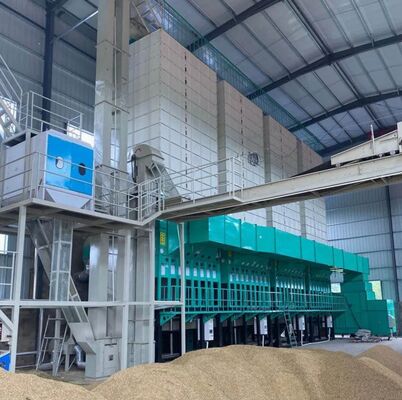 Bon prix 500 tonnes de Paddy Parboiling And Drying Machine deux de four de cosse en ligne
