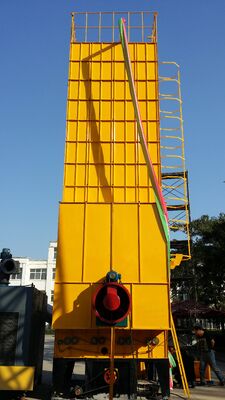 Type jaune et bleu de maïs de capacité actionnée facile de la machine de séchage 15T de couleur