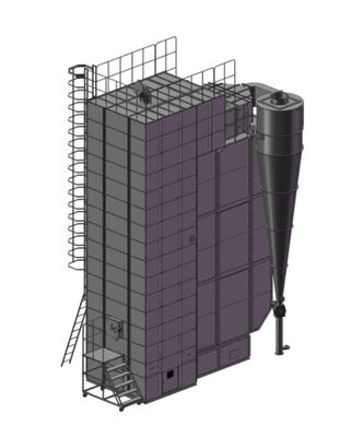 Chauffage à l'air chaud chauffage indirect 500 tonnes grand brûleur à coque de riz avec valeur calorique maximale