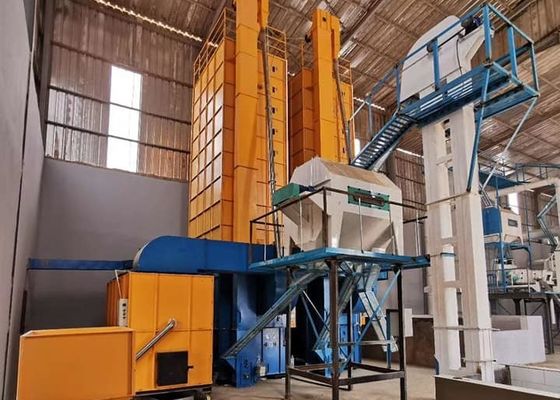 pâte crue de Withou de preuve de pollution de 9.95kw 12000kg Paddy Dryer Batch Type